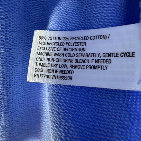 JoyLab™ Women's French Terry Off-The-Shoulder Sweatshirt - BLUE - XXS, XS & L - Picture 10 of 16